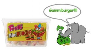 Trolli Miniburger gewinnen