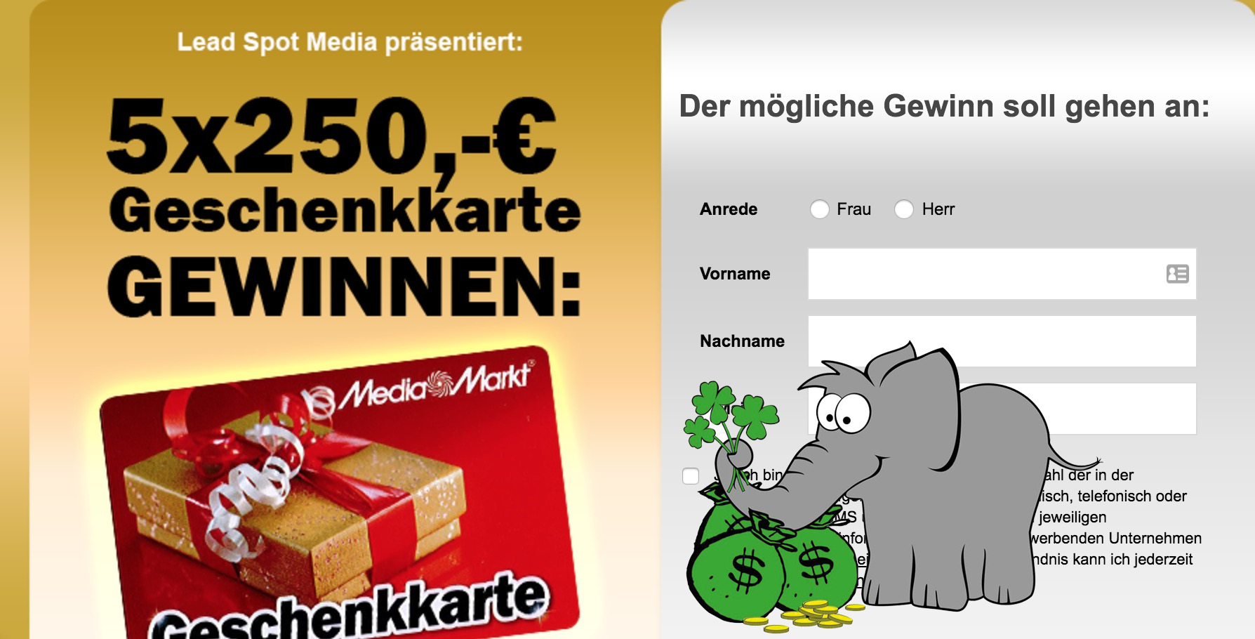 5 x 250€ Media Markt Gutschein zu gewinnen | Der Gewinnofant