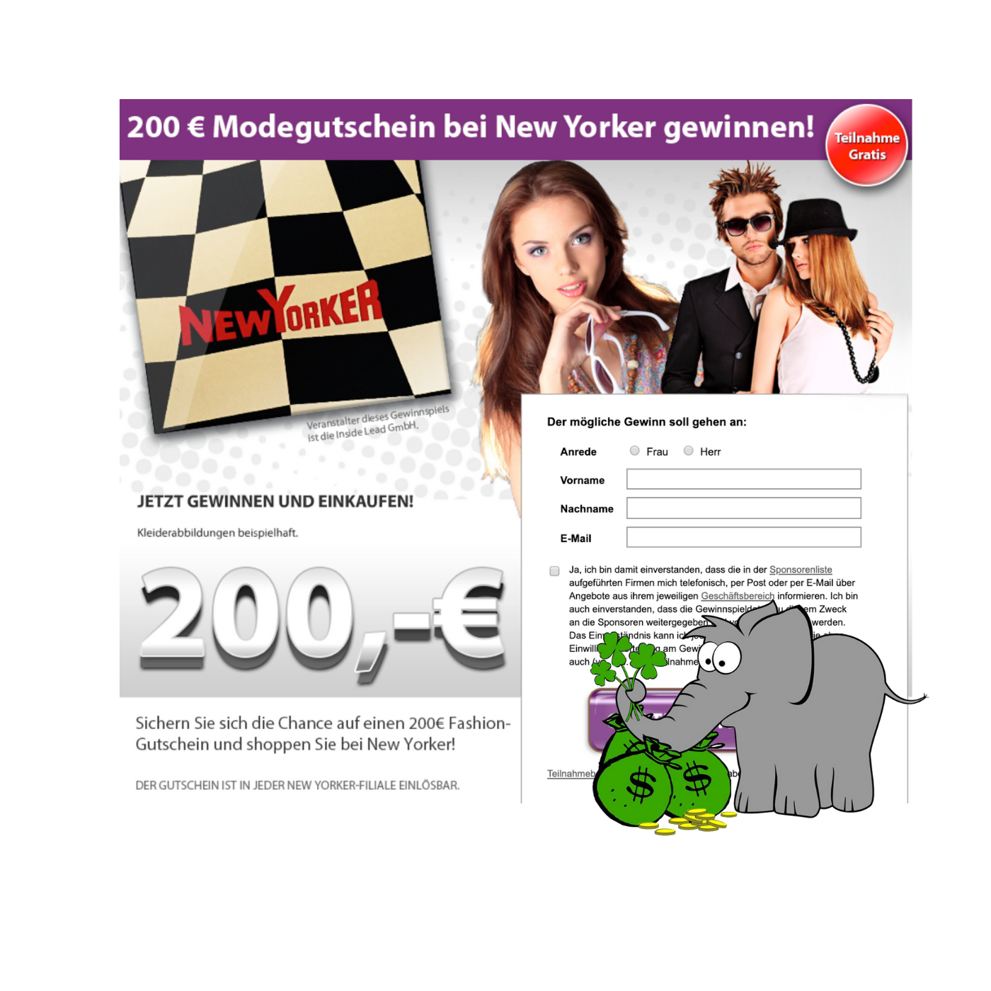 Gewinne einen Gutschein von New Yorker im Wert von 200,00€ | Der